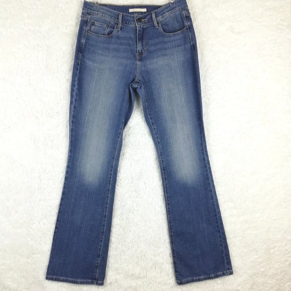 Levi's Womens Jeans‎ 515 Boot Cut Blue Denim Medium Wash Mid Rise Pockets 6 - Picture 1 of 13